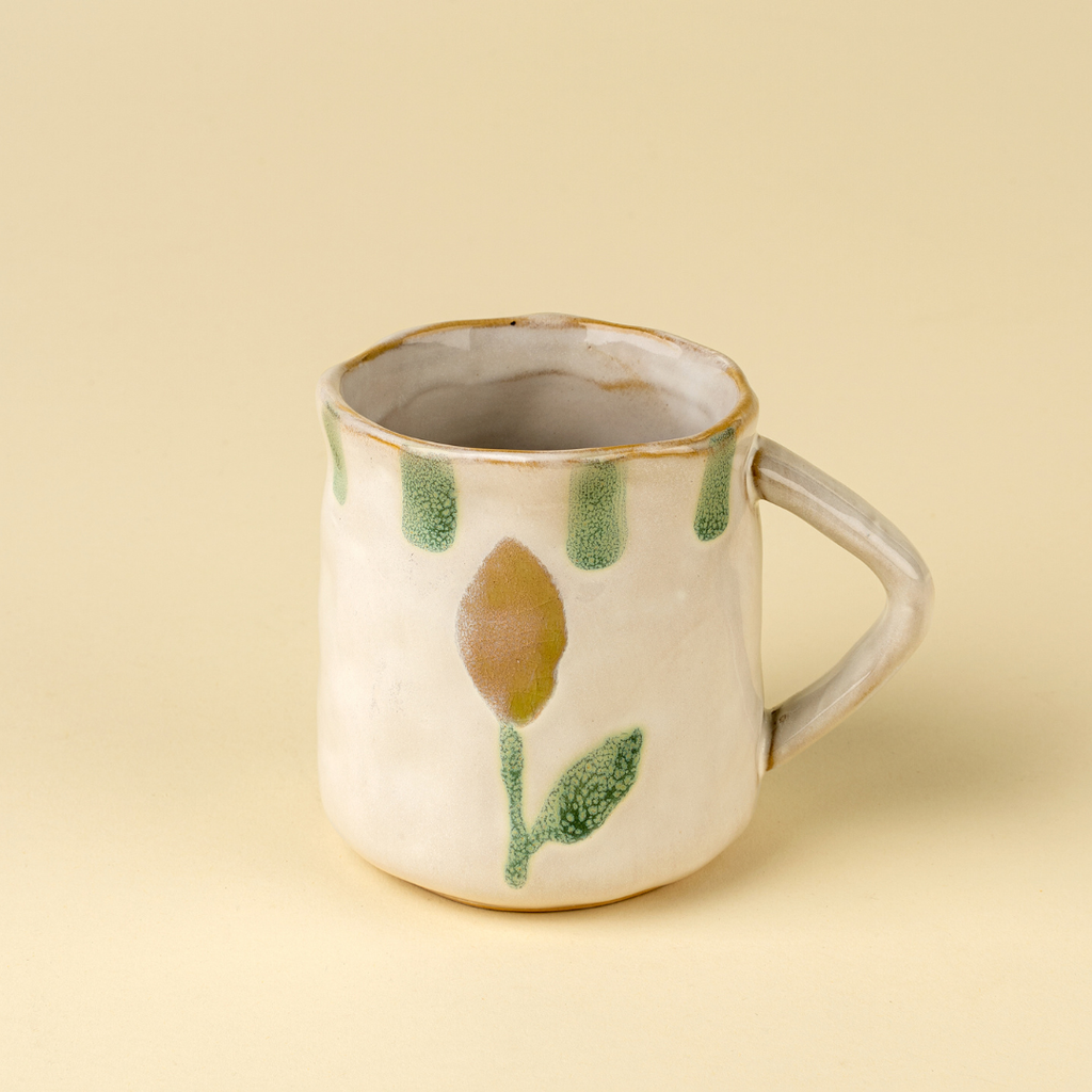 Painted Petals Mug - Lemon