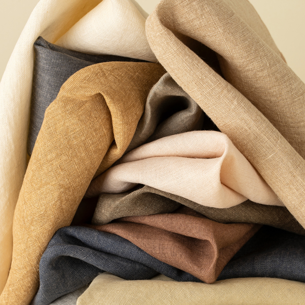 Set of 4 Stonewashed Linen Napkins - Cream