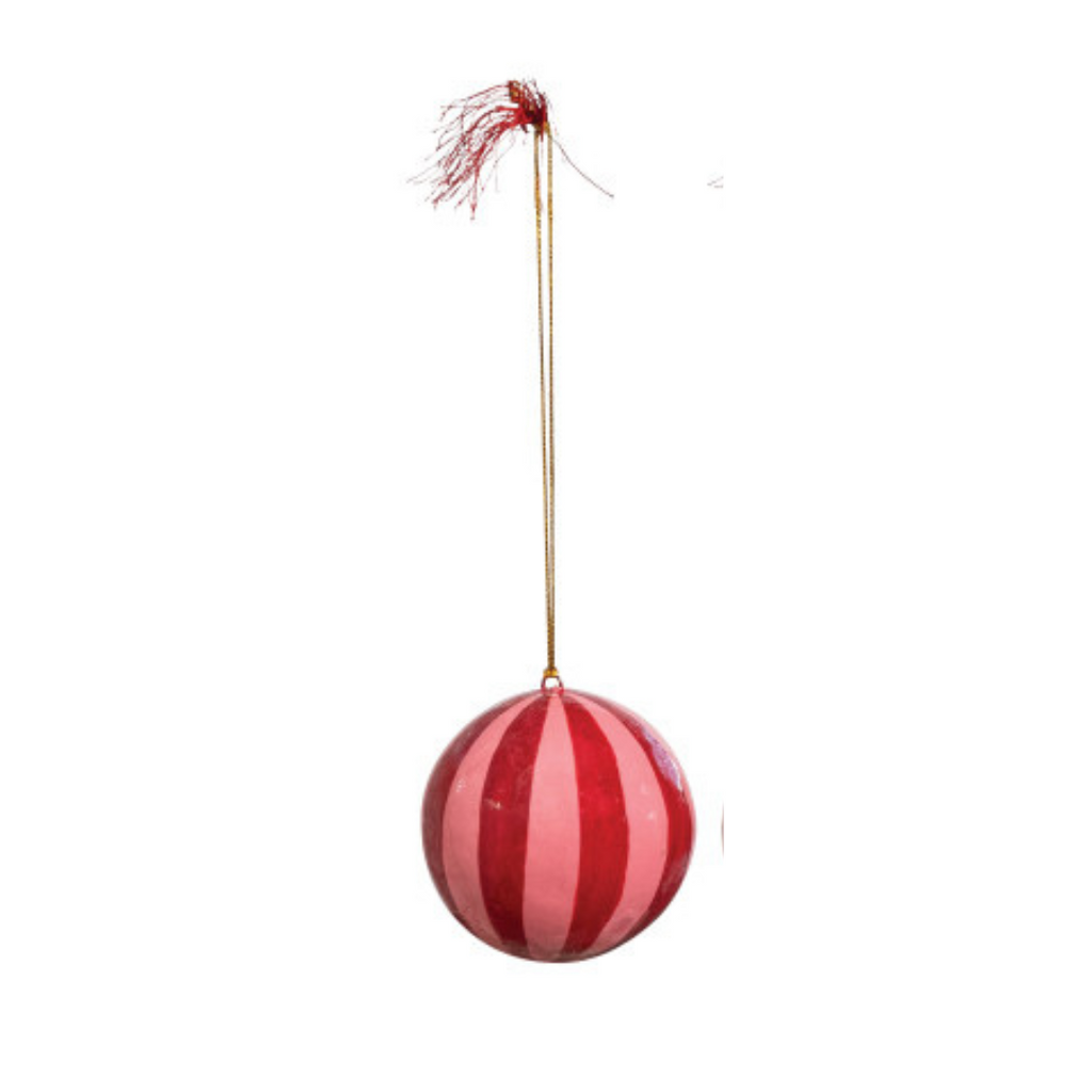 Striped Ball Ornaments (Three Colours Available)
