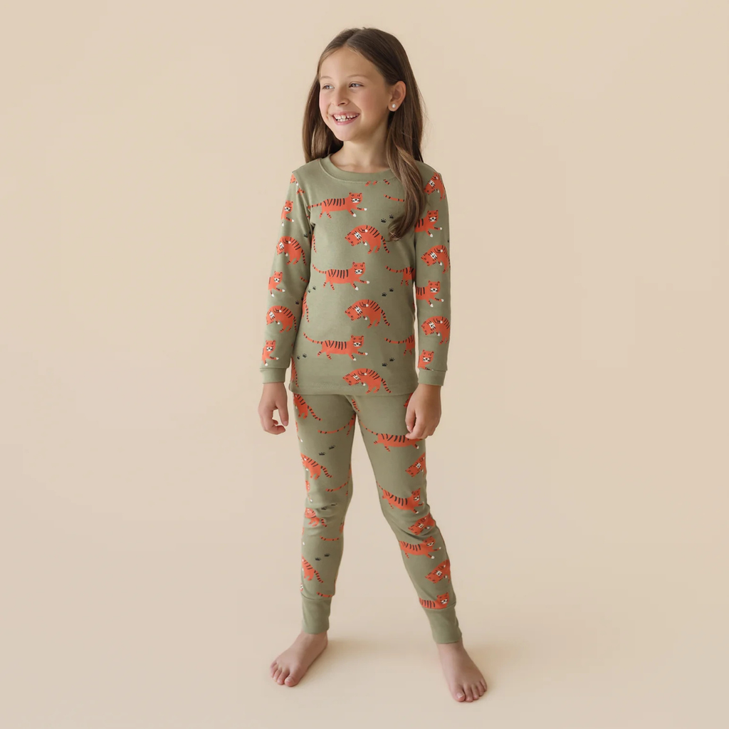 Parade Organics 'My Jammies' Organic Kids' Pajamas - Tigers