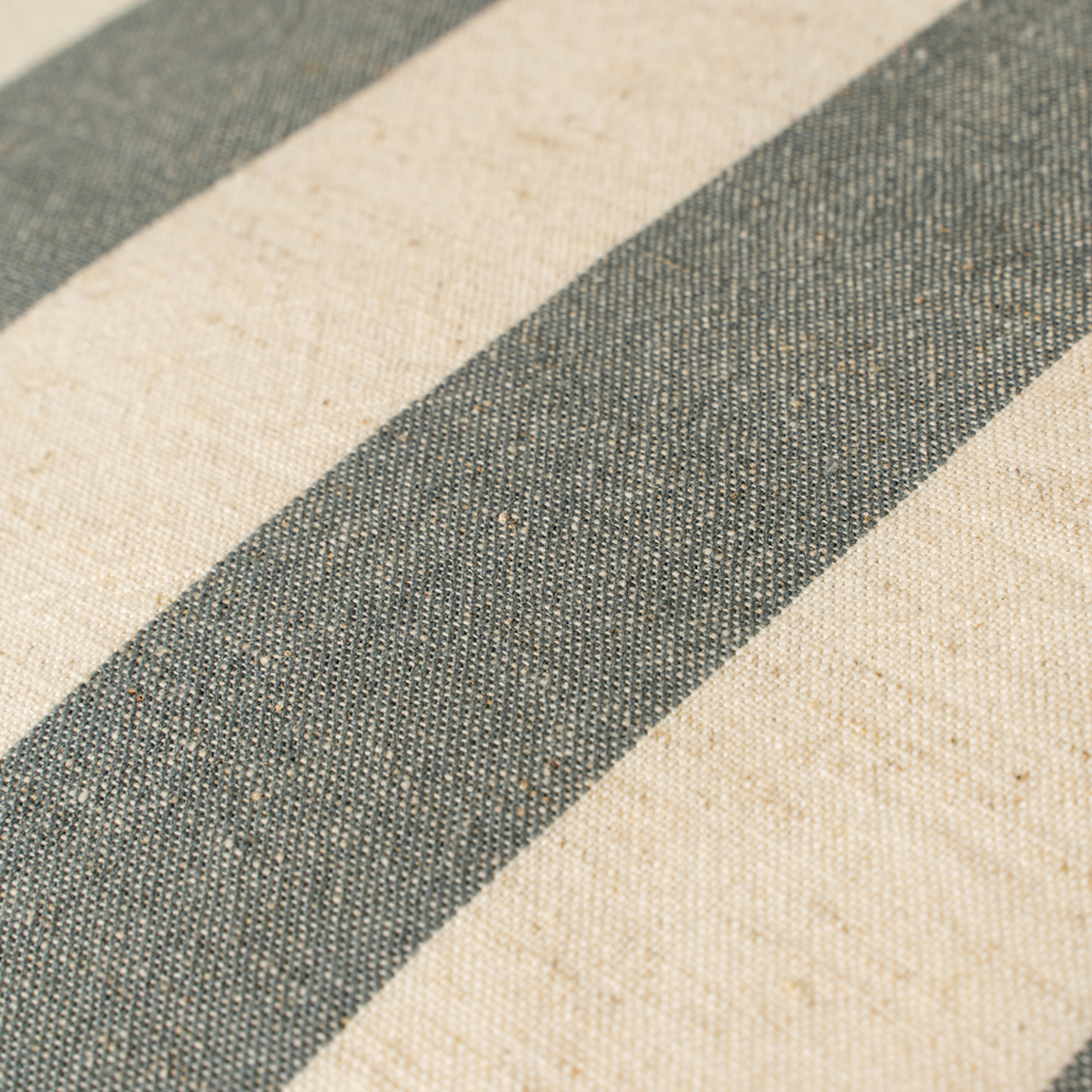 Wide Stripe Pillow - Slate Blue (20" x 20")