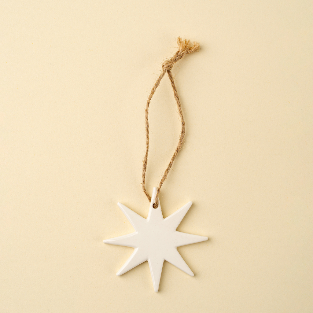 Porcelain Star Ornament