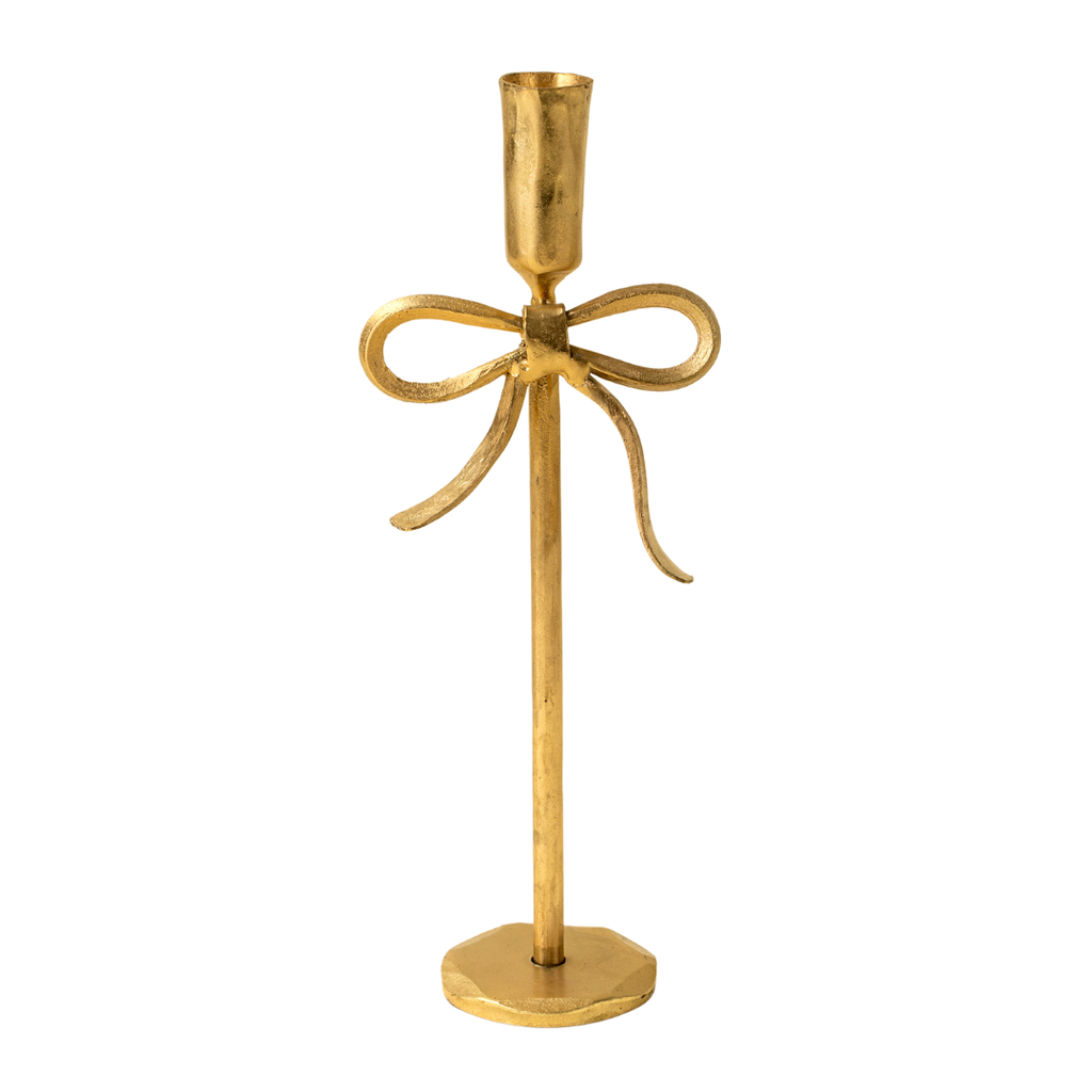 Bow Gold Candlesticks (Three Sizes Available)