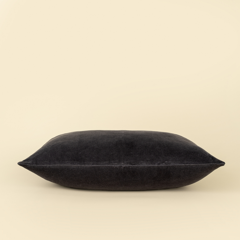 Vera Luxe Velvet Pillow - Blue Graphite (Two Sizes Available)