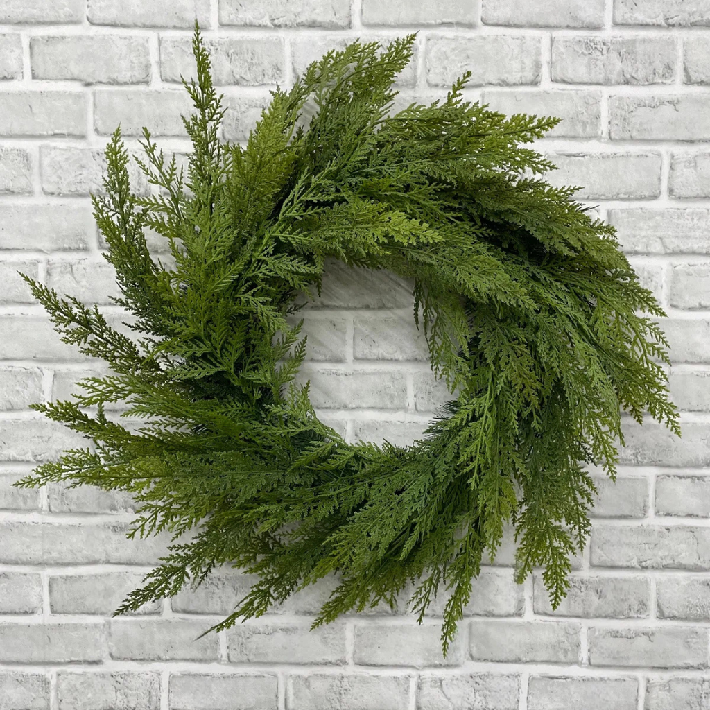 Cypress Wreath - 24"D