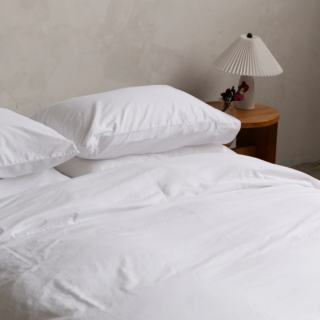 Cotton Duvet Cover - Chalk (Two Sizes Available)
