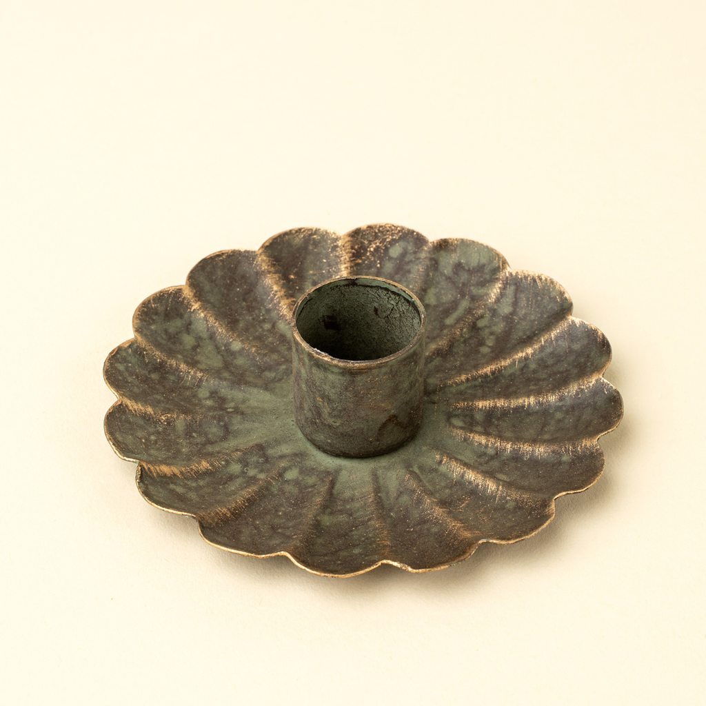 Scalloped Candle Holder