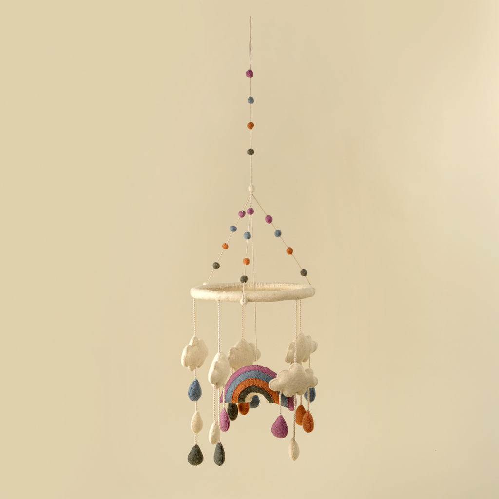 Rainbow Felt Mobile