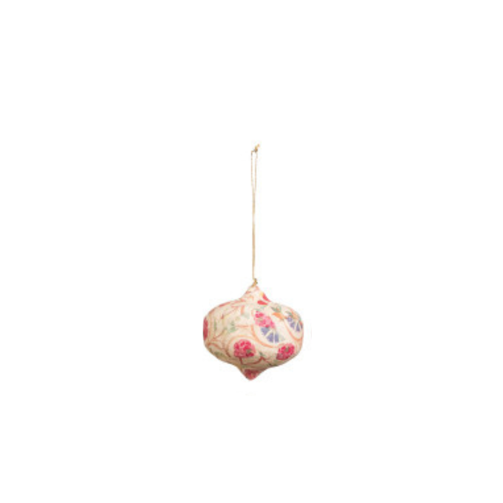 Block Printed Finial Ornaments (Eight Styles Available)