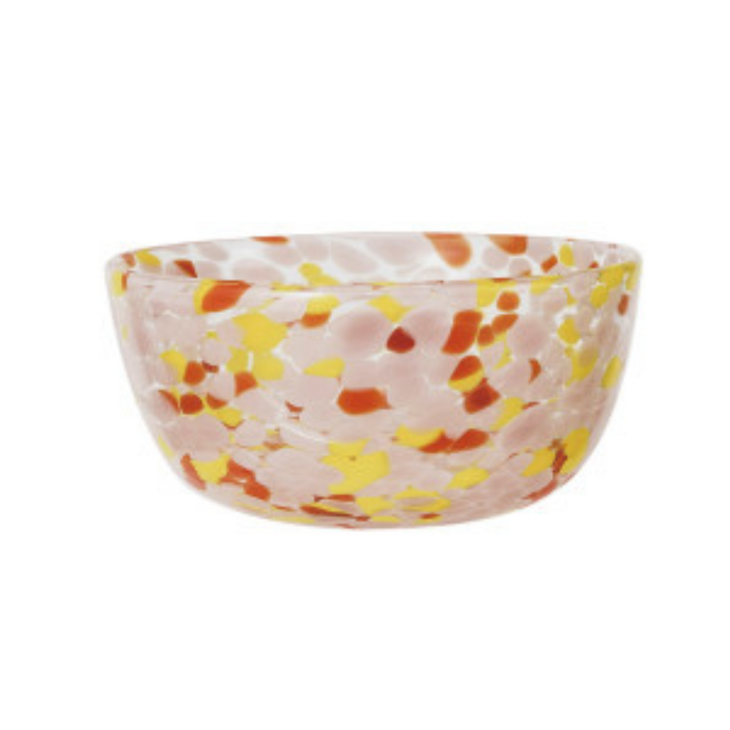 Confetti Glass Bowls (Four Colours Available)