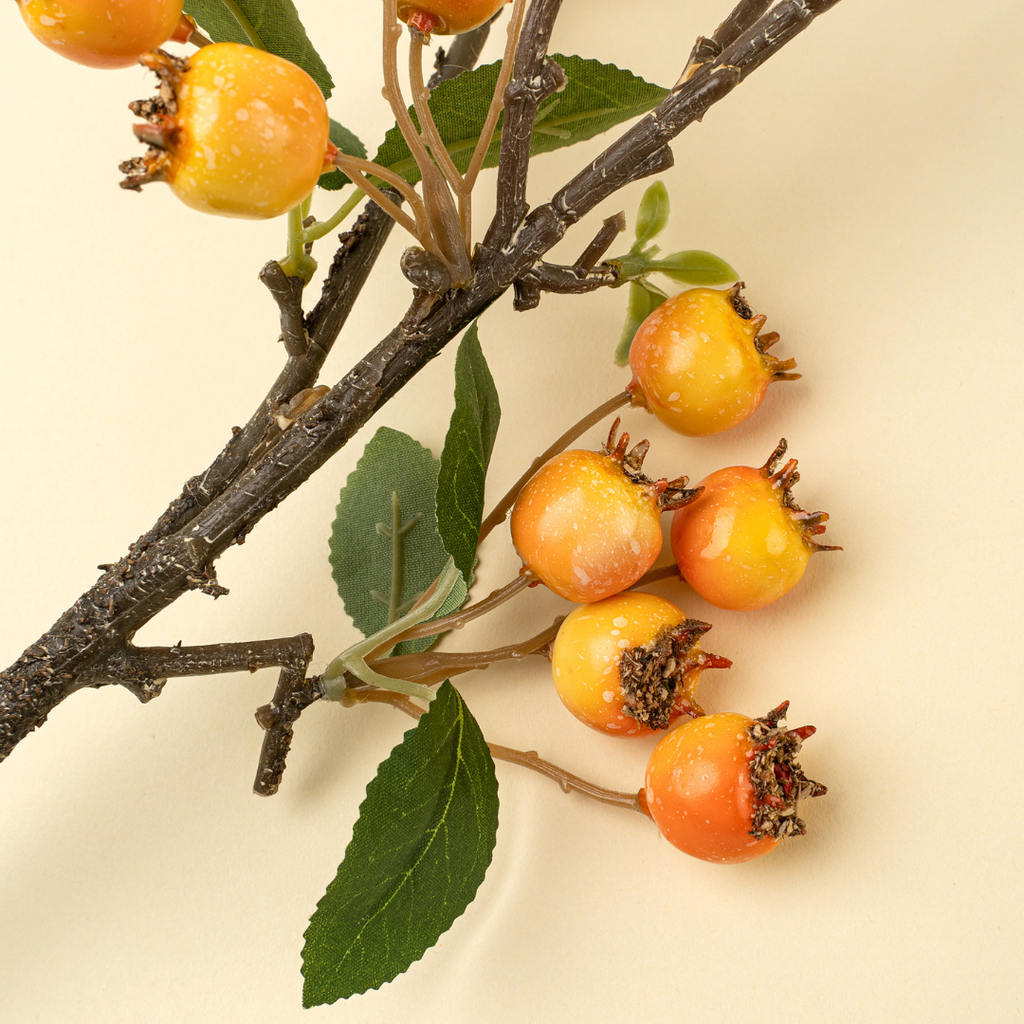Orange Berry Branch - 24.5"H