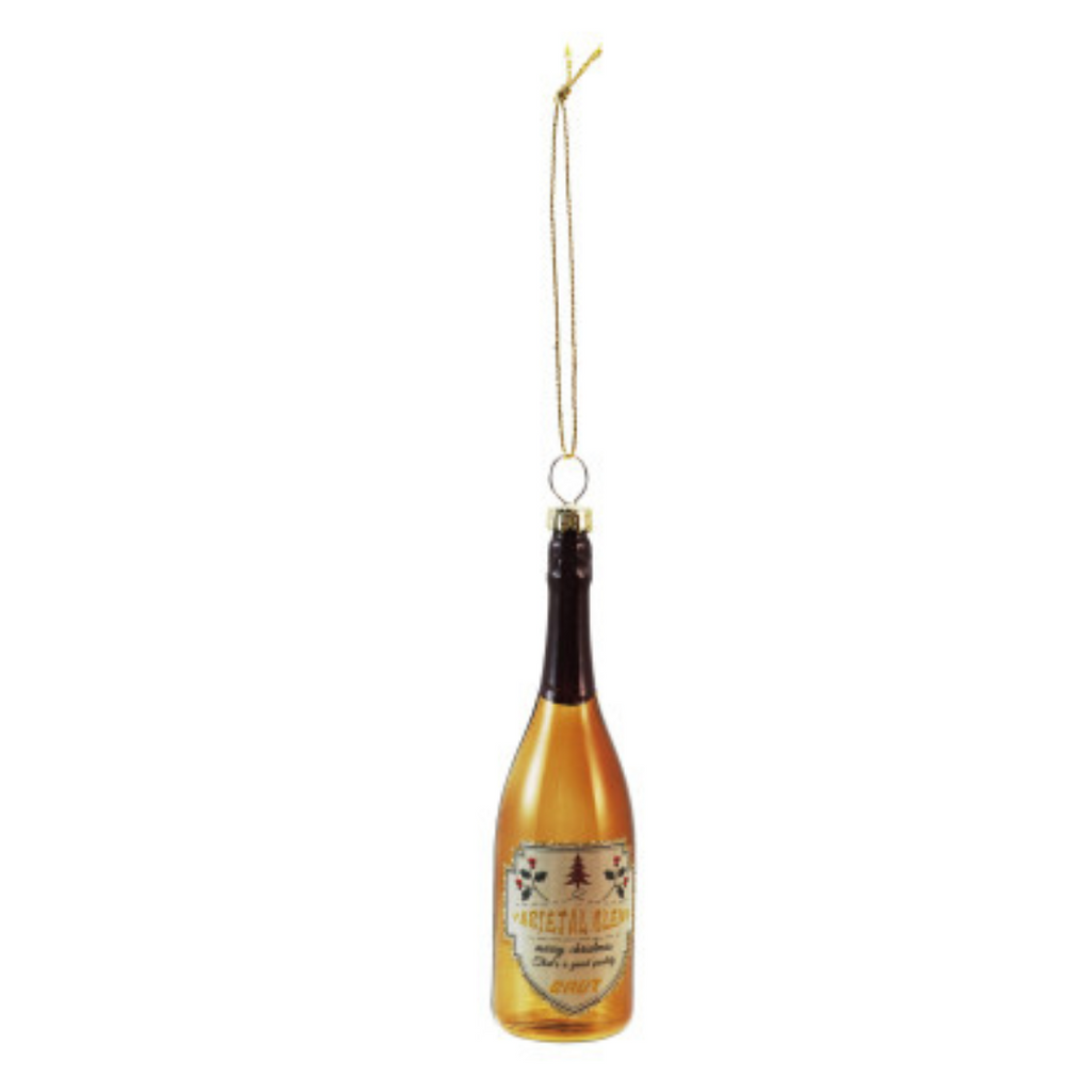 Glass Wine Bottle Ornaments (Three Styles Available)