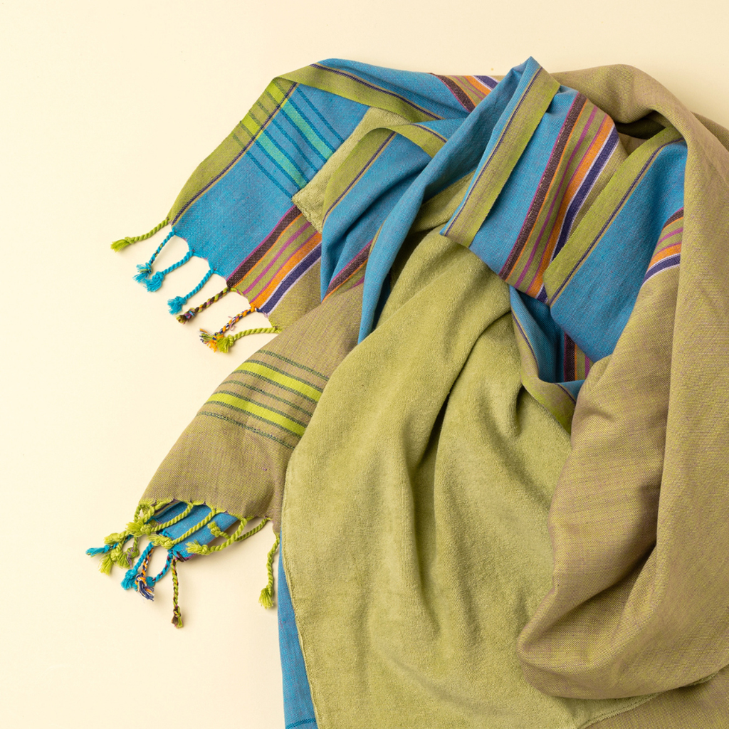 Kikoy Beach Towel / Sarong - Yellow