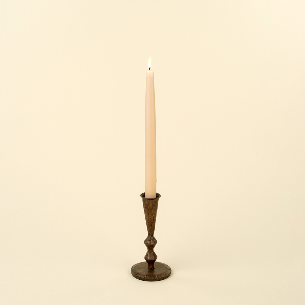 Ember Tarnished Copper Candlestick
