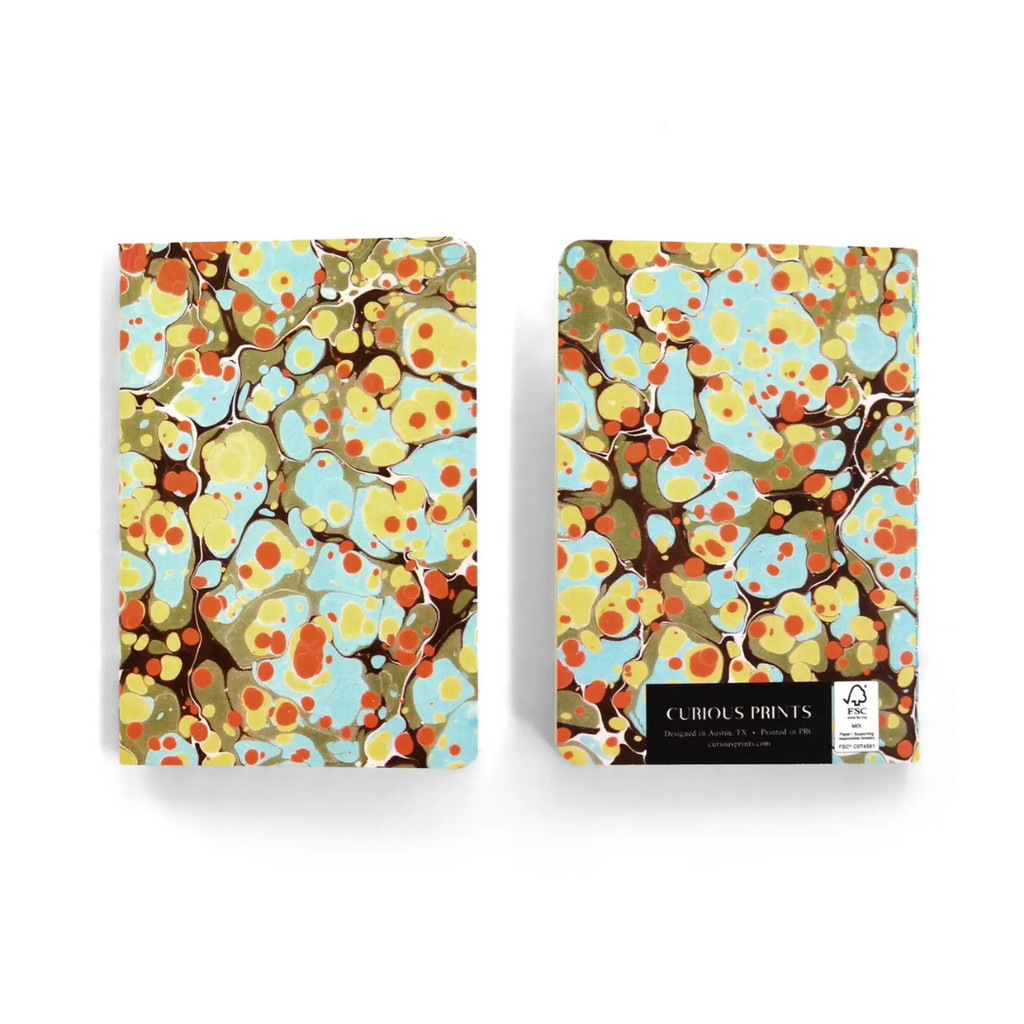 Vintage Marbled Pocket Notebook