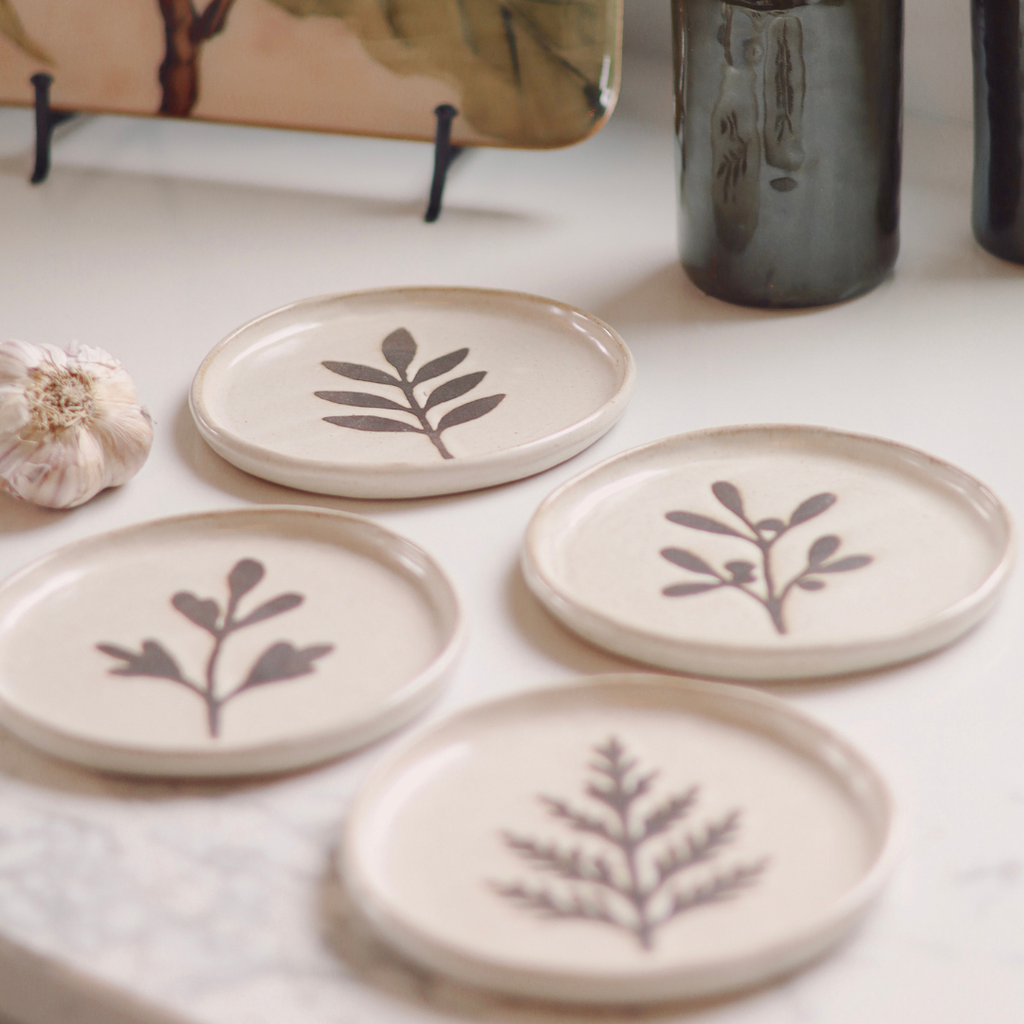 Pressed Botanical Plates (Four Styles Available)