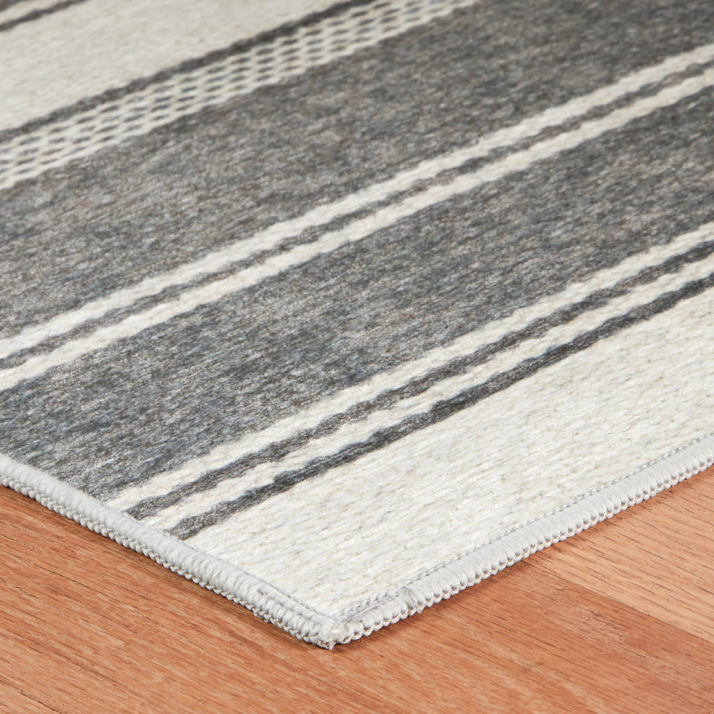 Dash & Albert - Bowman Grey Machine Washable Rug