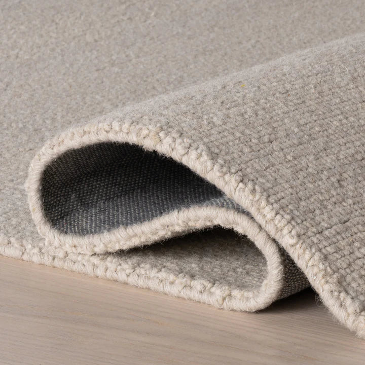 Dash & Albert - Hollis Solid Ivory Wool Rug