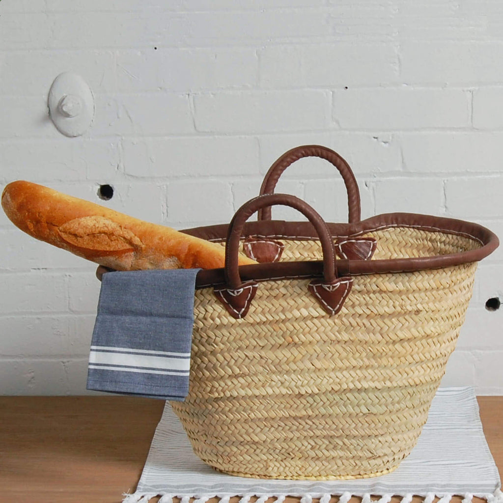 French Market Bag With Hand Straps