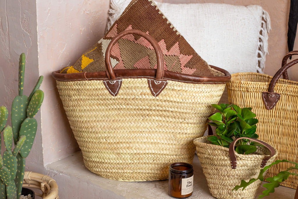 French Market Bag With Hand Straps
