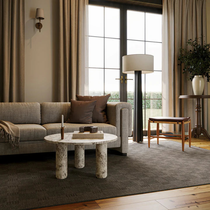 Dash & Albert - Walker Modern Checkered Charcoal Machine Washable Rug