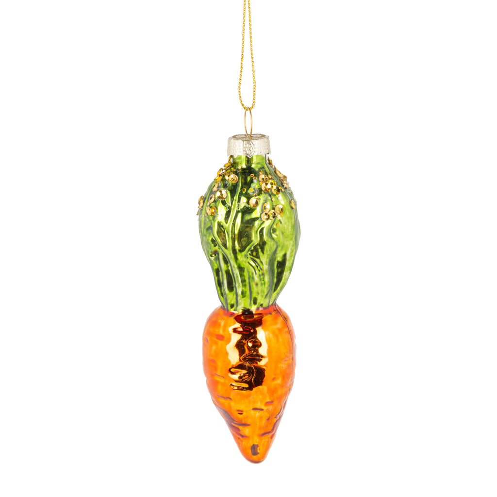 Glass Carrot Ornament