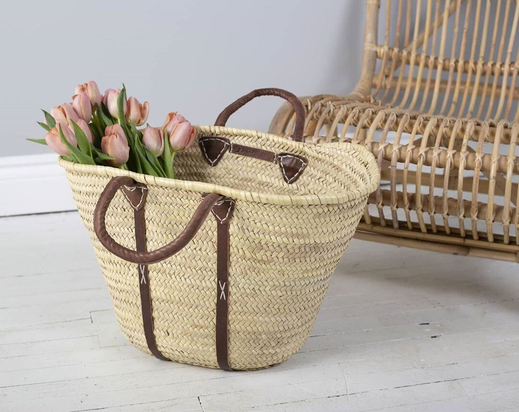 French Market Bag With Shoulder Straps