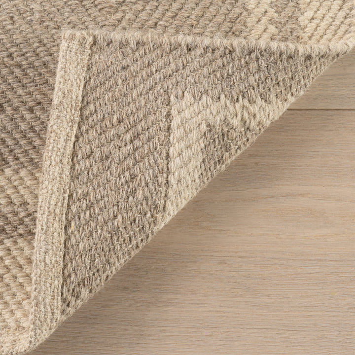 Dash & Albert - Canon Bordered Beige Wool Rug
