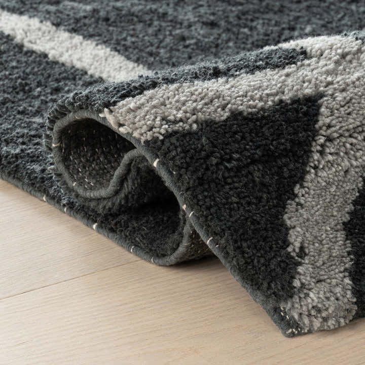 Dash & Albert - Sivra Bordered Blue Cotton Rug