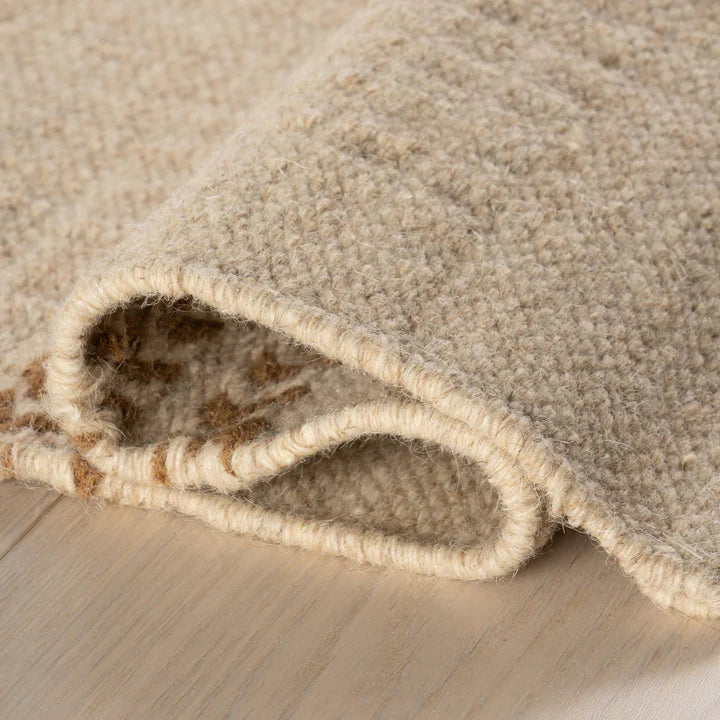 Dash & Albert - York Striped Tan Wool Rug