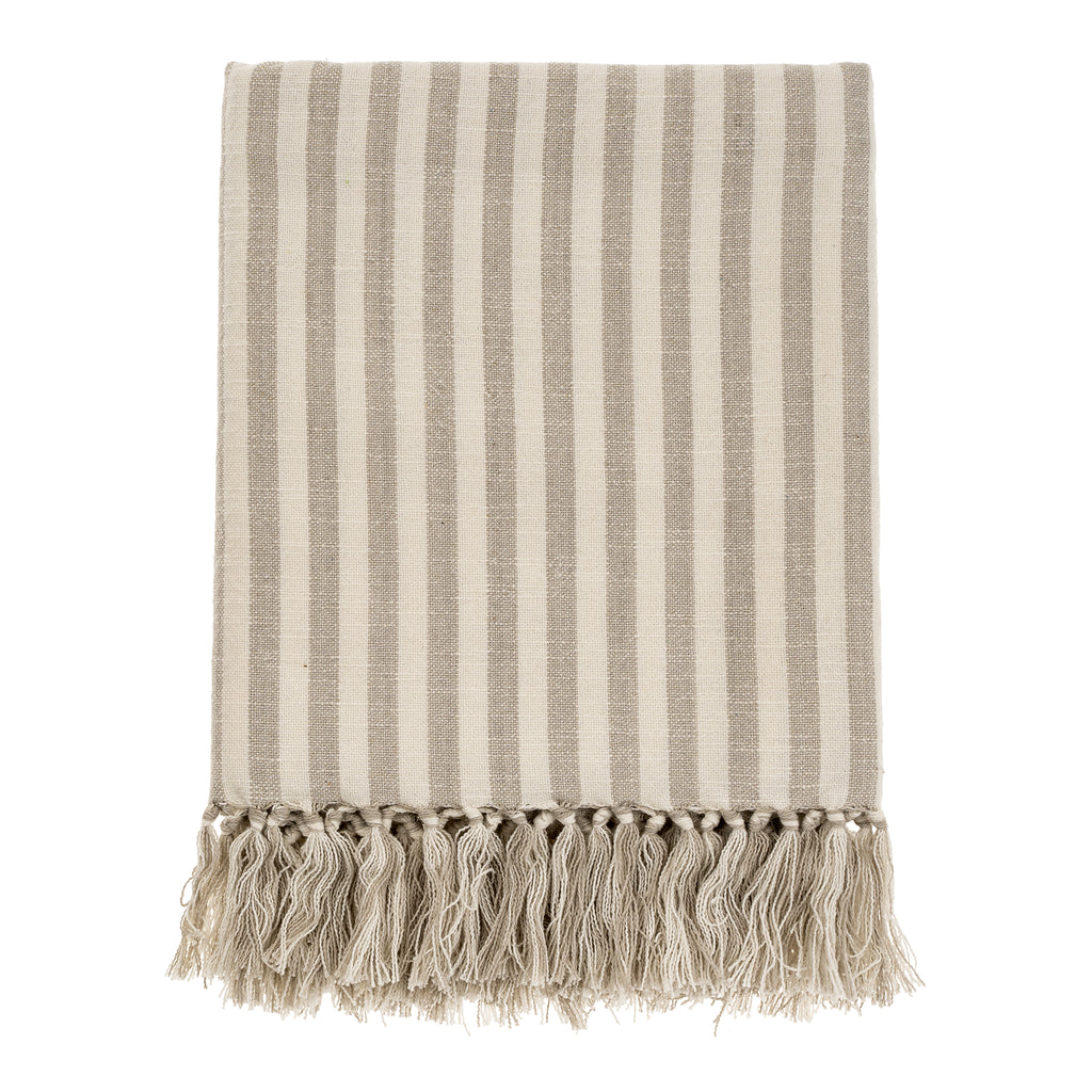 Bengal Stripe Bath Towel - Stone