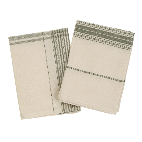 Portofino Tea Towels - Sage (Sold Individually)