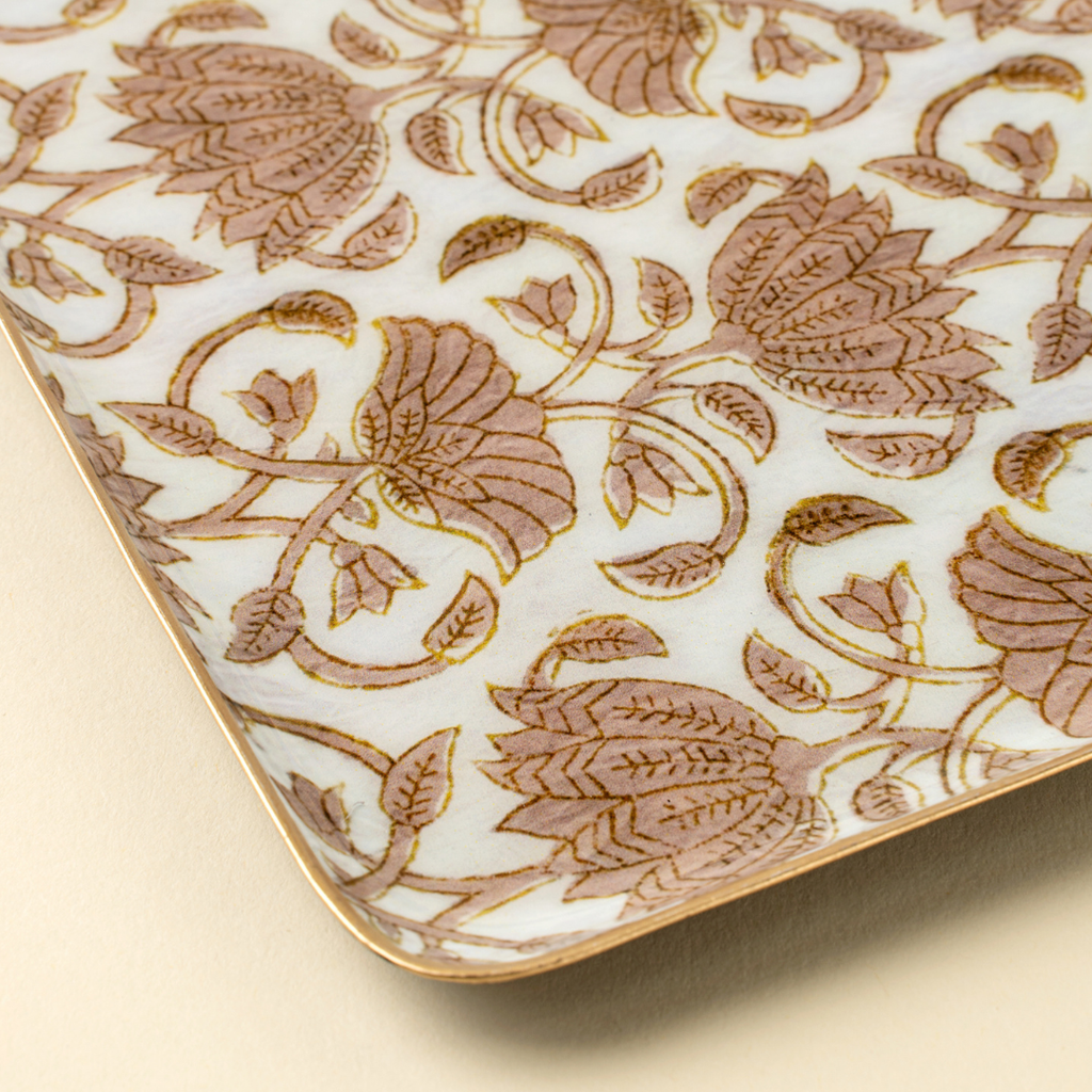 Loti Enameled Trays (Two Sizes Available)