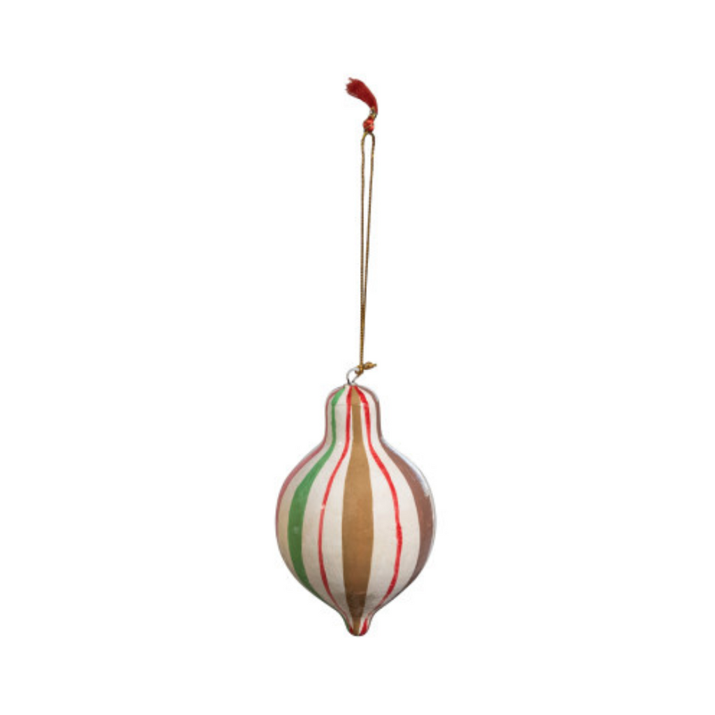 Striped Finial Ornaments (Four Colours Available)