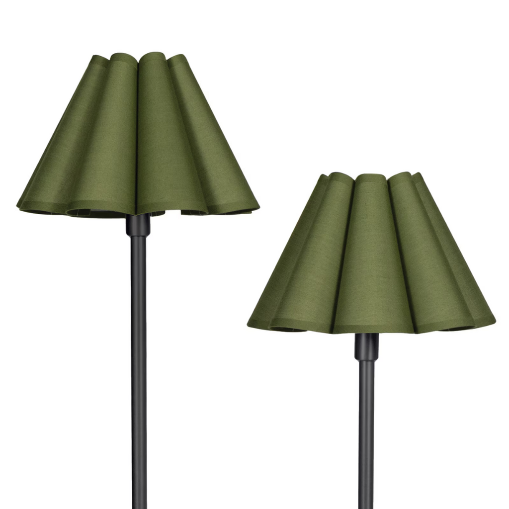 Polly Floor Lamp - Blackened Brass (Available in Green)