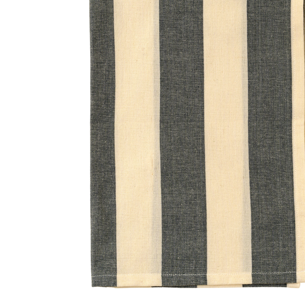 Hampton Stripe Tea Towels - Slate Grey (Two Styles Available)
