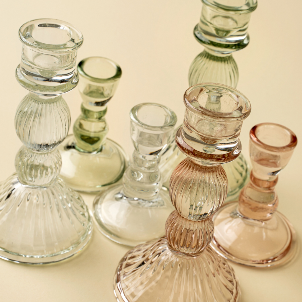 Glass Candleholder