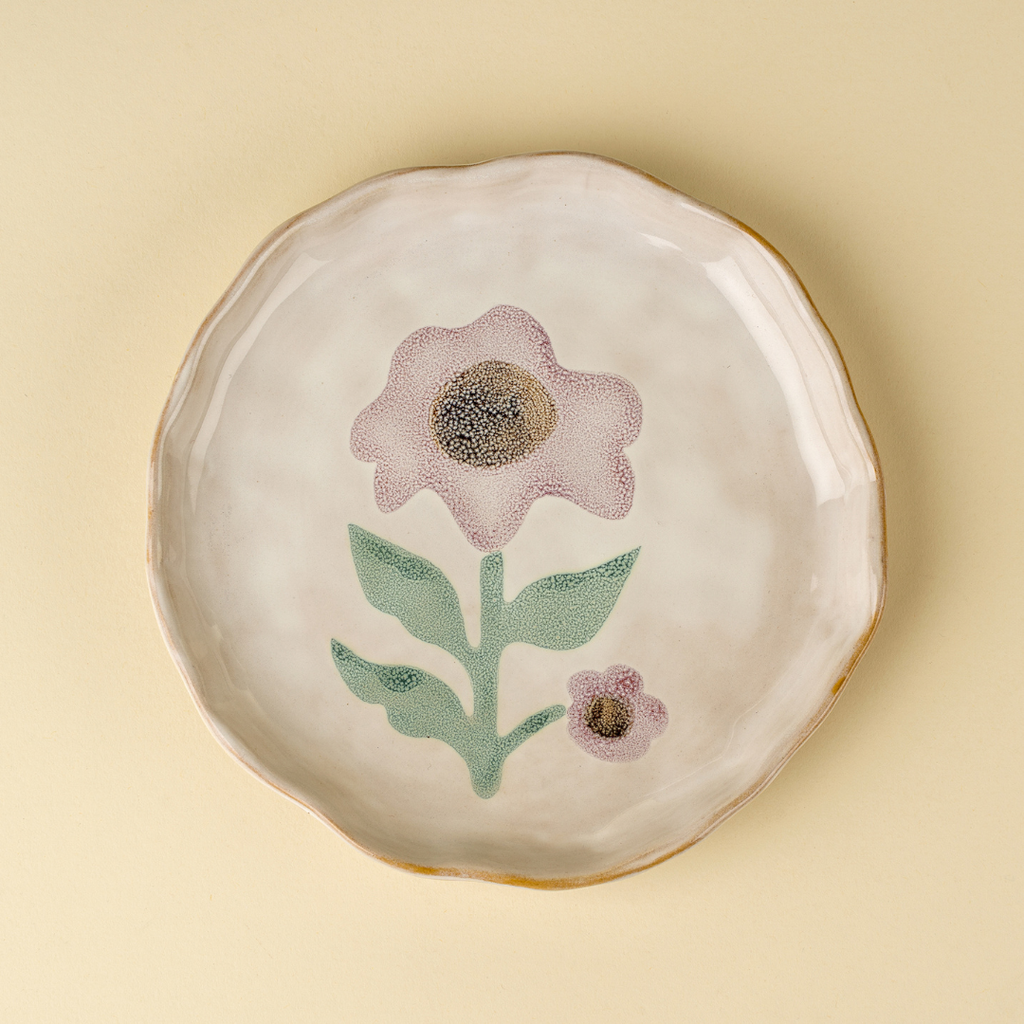 Painted Petals Plate - Aster (Two Sizes Available)