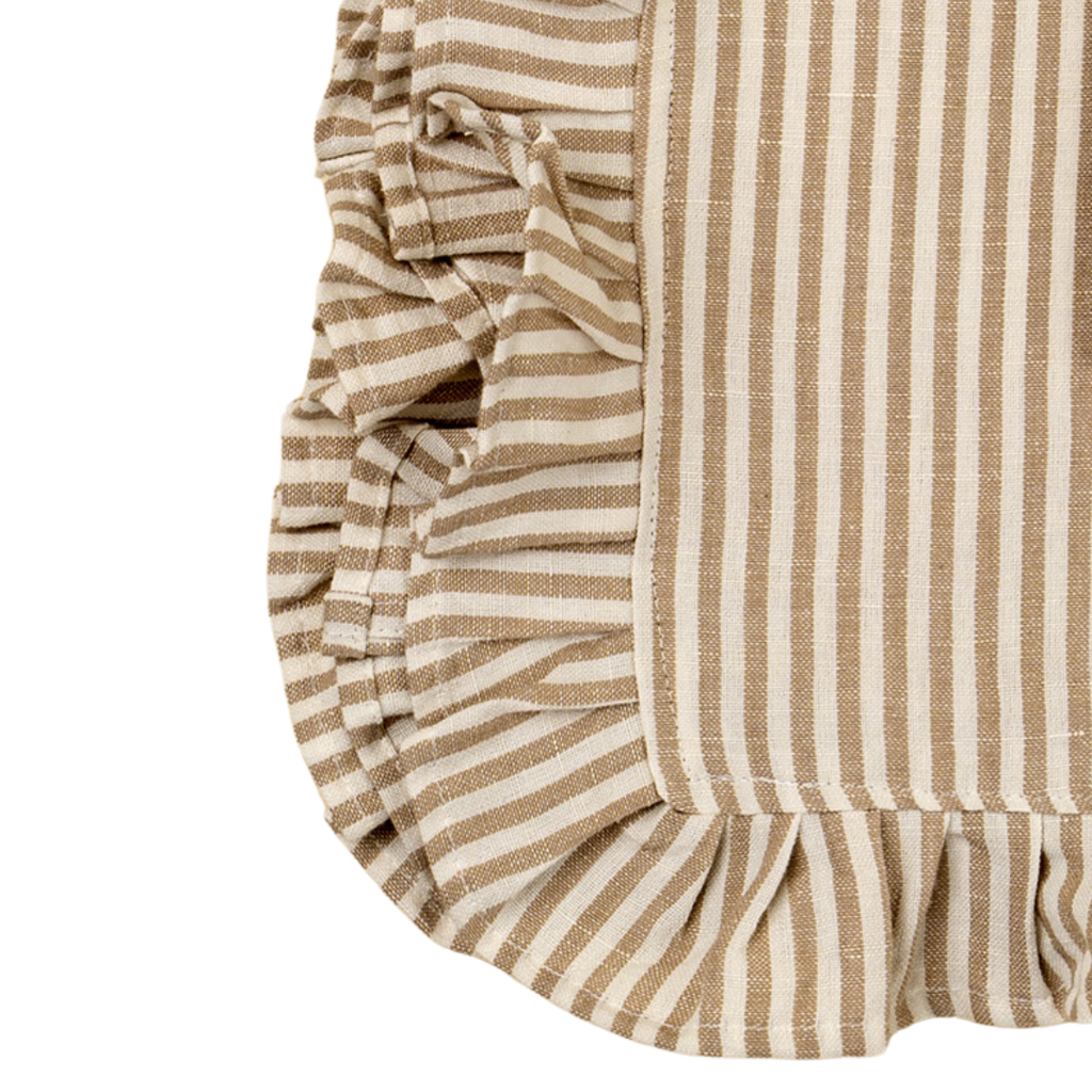 Ruffle Stripe Tea Towels - Beige (Two Styles Available)