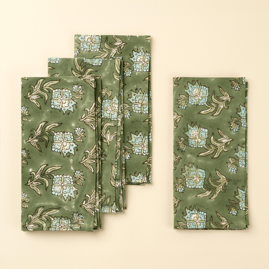 Elowen Block Print Napkins (Sold Individually)