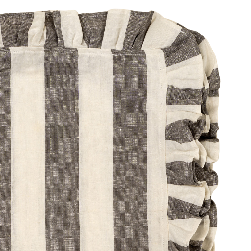 Ruffle Stripe Tea Towels - Grey (Two Styles Available)