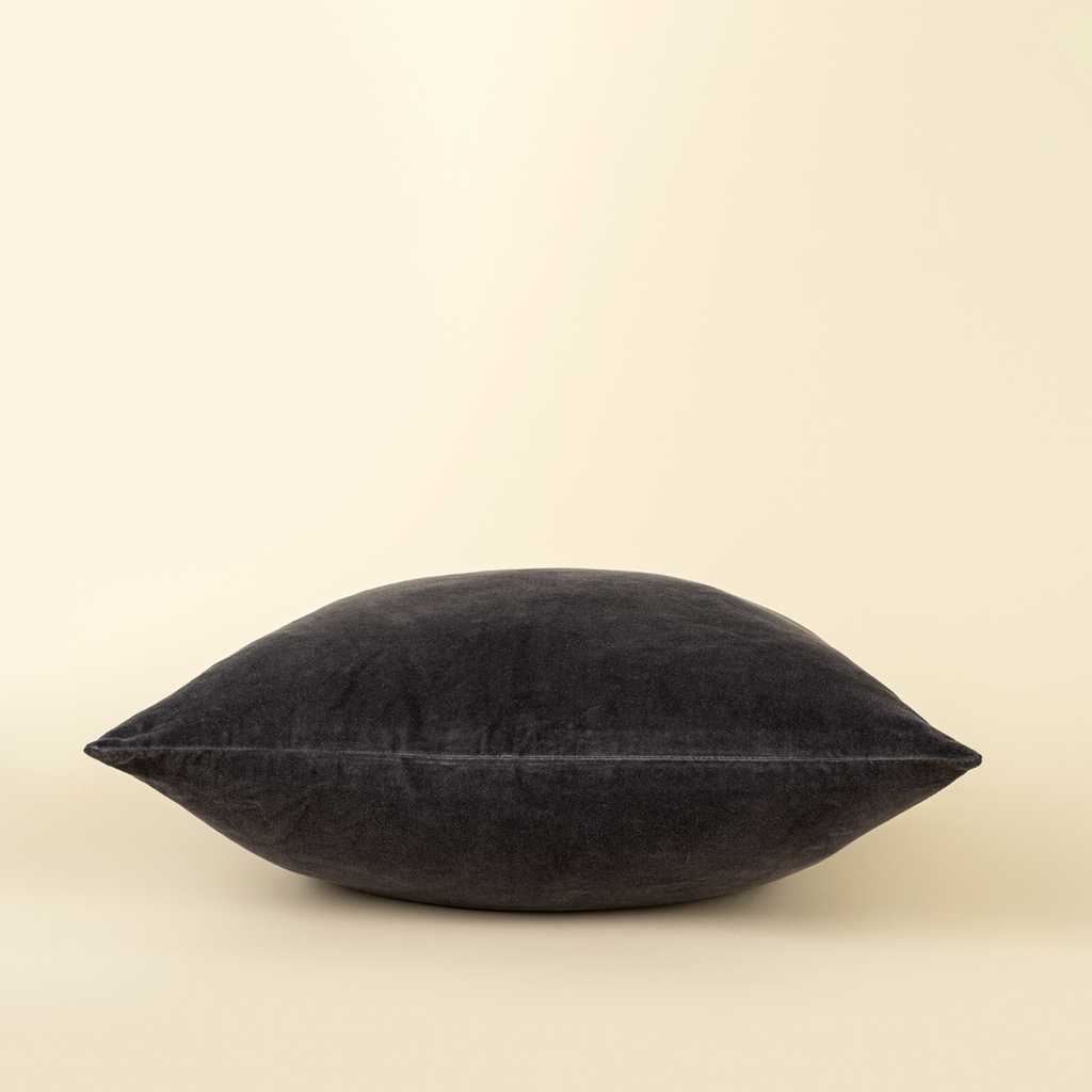 Vera Luxe Velvet Pillow - Blue Graphite (Two Sizes Available)