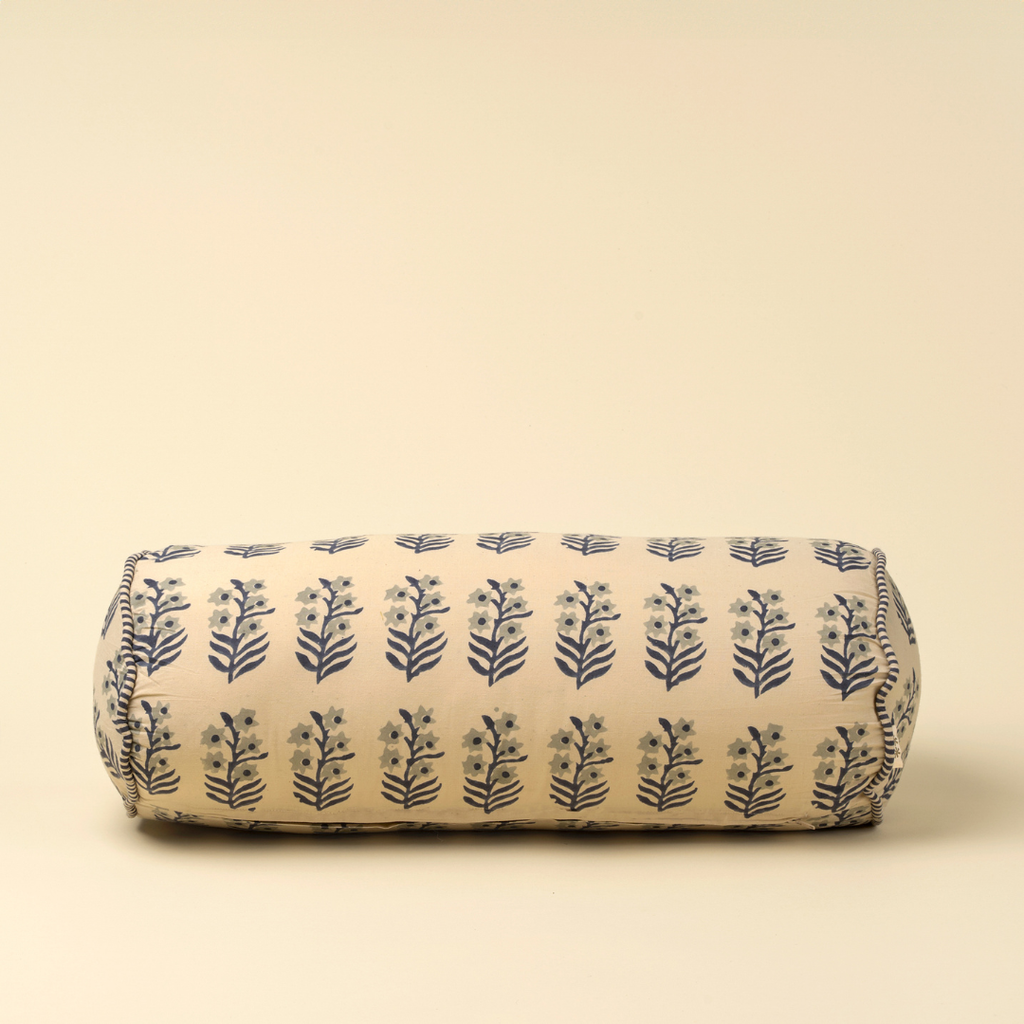 Sita Block Print Bolster Pillow