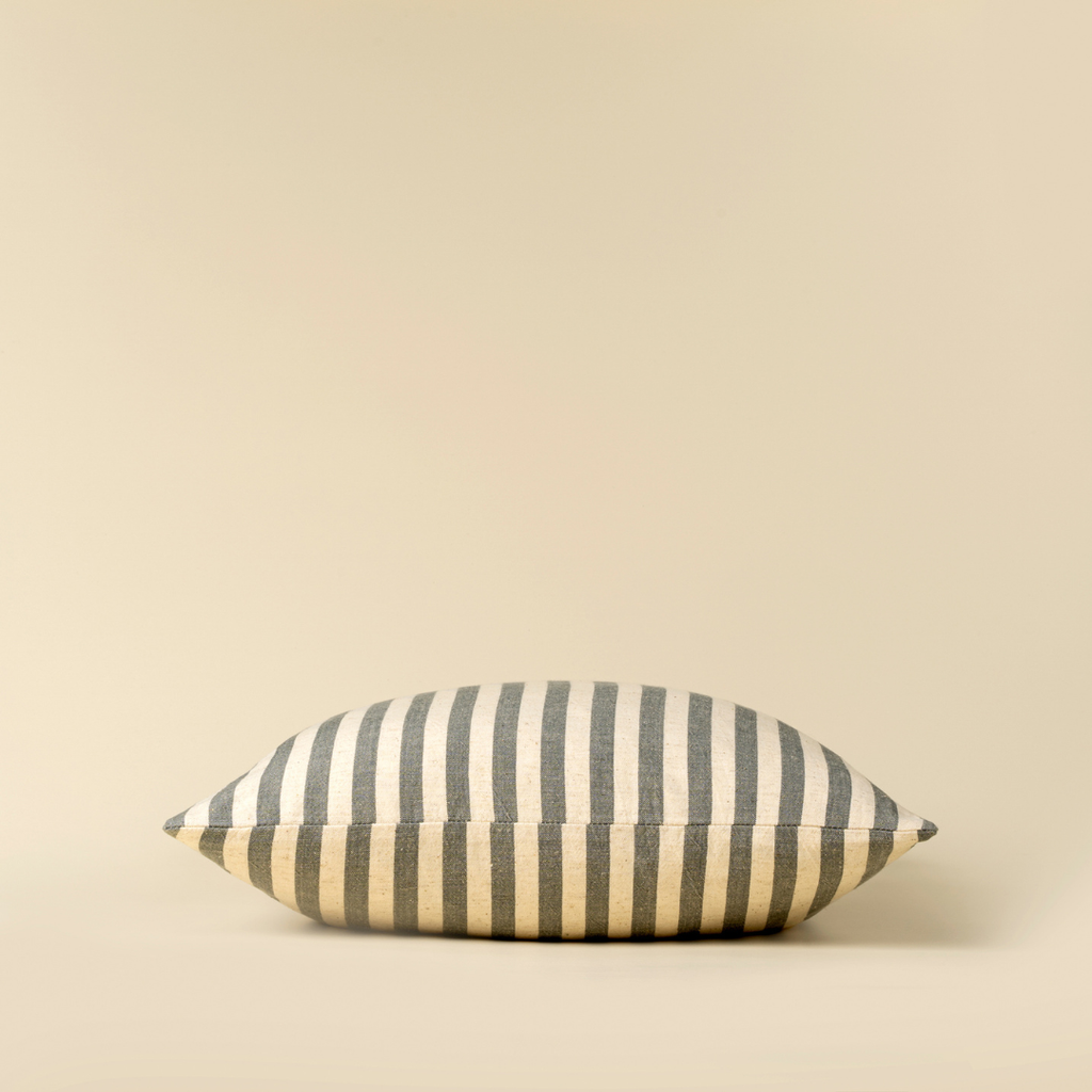 Narrow Stripe Pillow - Slate Blue (20" x 20")