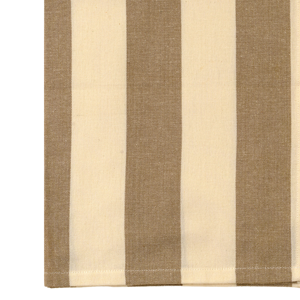 Hampton Stripe Tea Towels - Stone (Two Styles Available)