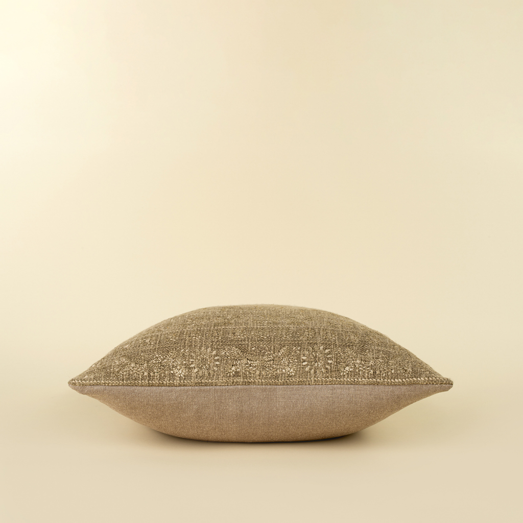 Nisha Embroidered Pillow - Sage (Two Sizes Available)