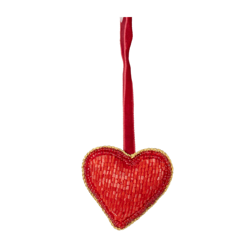 Assorted Bead Ornaments - Red (Four Styles Available)