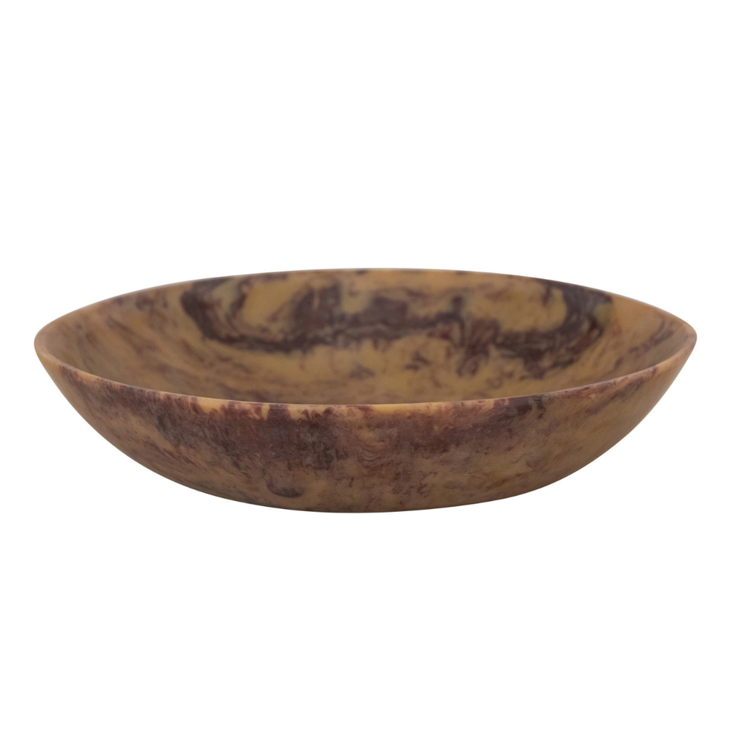 Marbled Resin Bowl - 13"D
