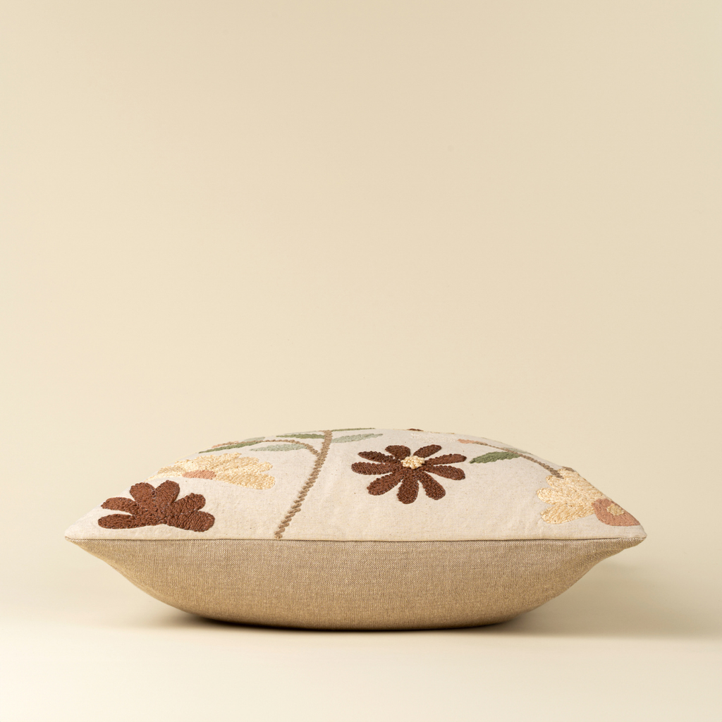 Florence Embroidered Pillow - 20" x 20"