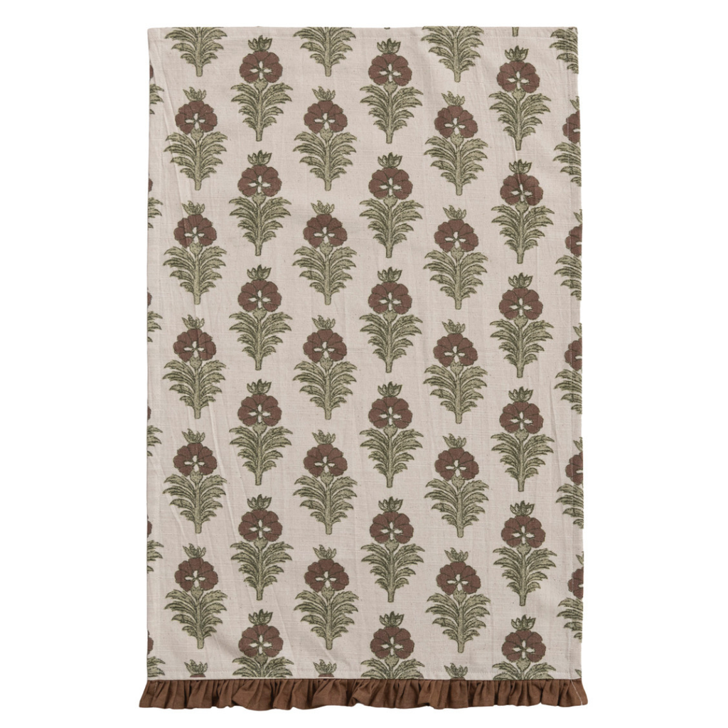 Floral Cotton Tea Towel (Two Styles Available)